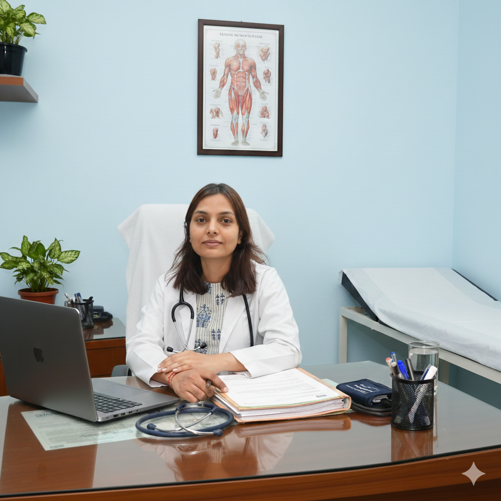 Dr, Sudha Chaudhary- (MBBS, MD (Skin & VD), Agra; Assistant Professor, Medical College Deoria; Derma