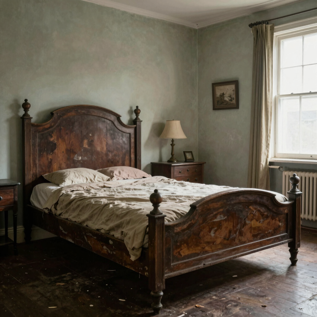 A cluttered room filled with piles of clothing, storage bins, and boxes needing professional hoarding cleanup services.