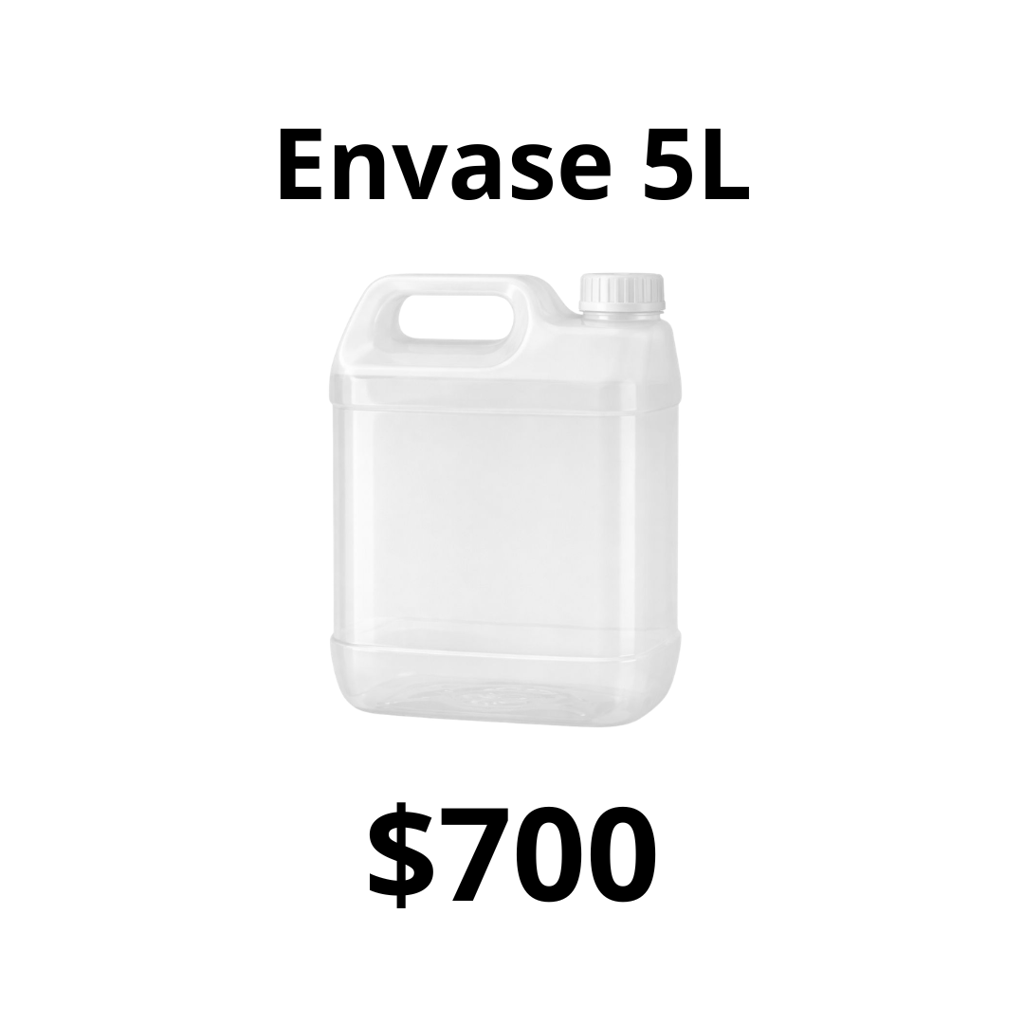 Envase vacío de 5 Litros por mayor