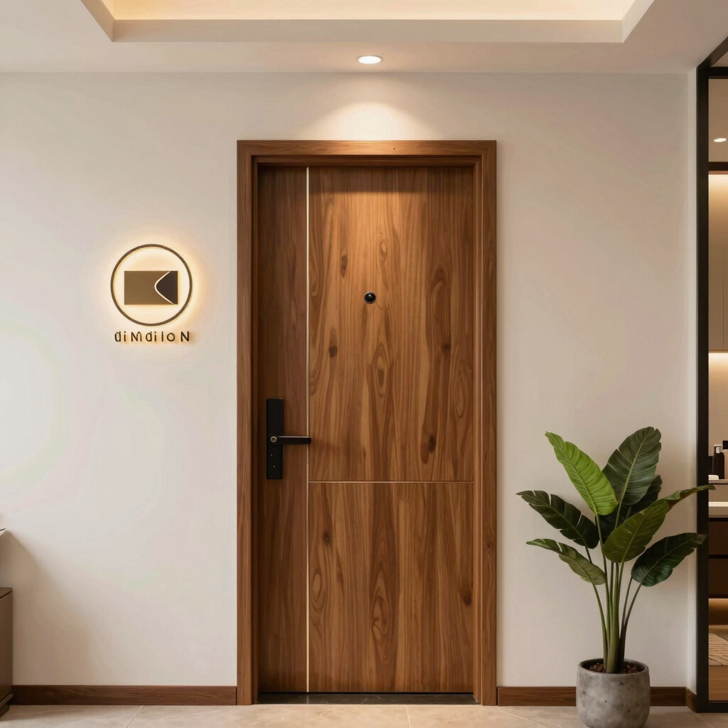 A modern bedroom with designer wardrobes and subtle, elegant lighting highlighting the premium finishes.