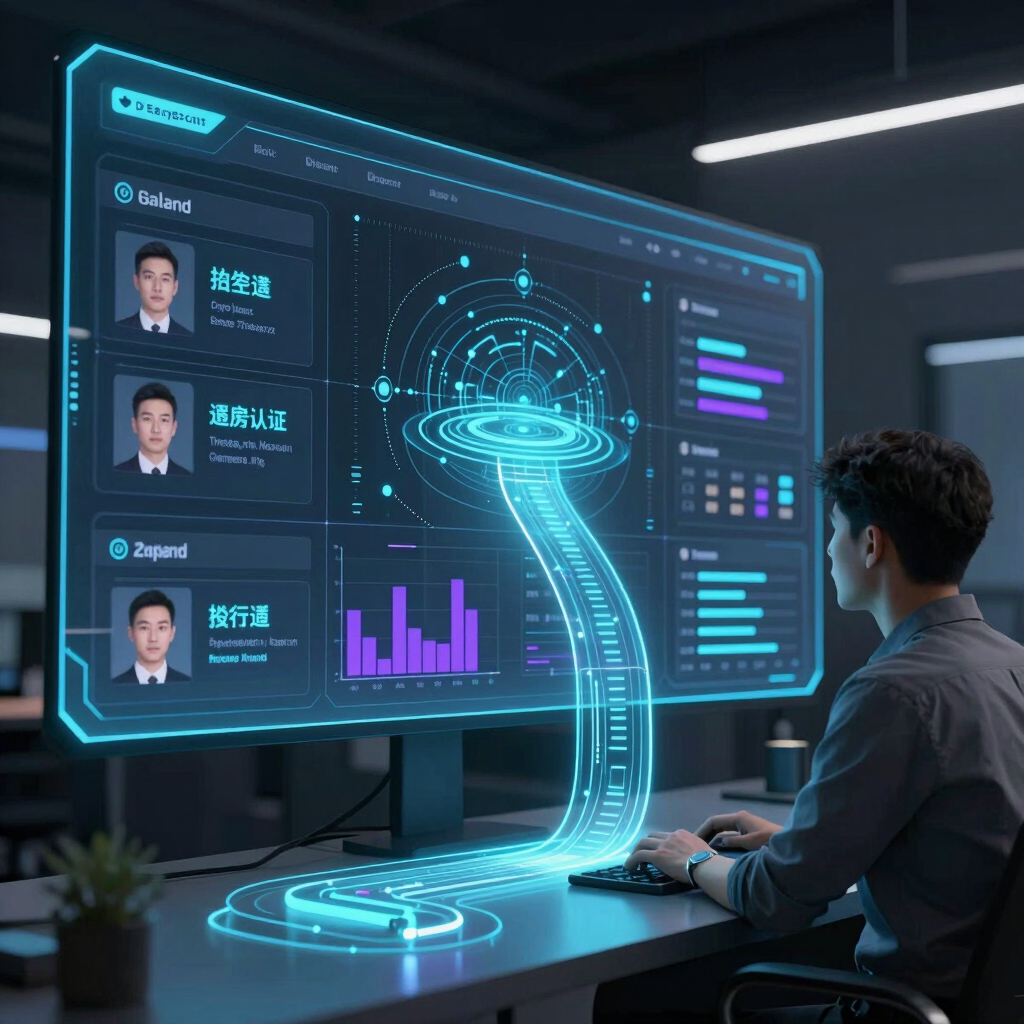 AI agent interface showing lead qualification and autonomous deal closing.