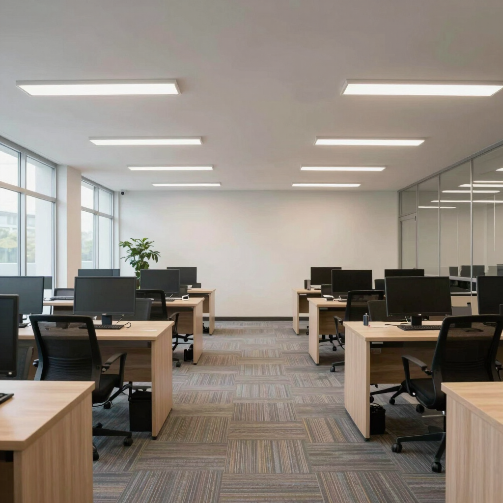 Professional cleaning team working together in a bright, modern home interior.