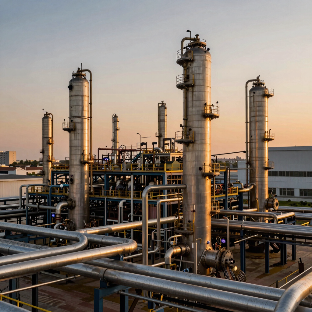 Industrial chemical processing plant