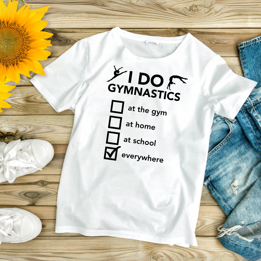 Her yerde cimnastik tişörtü - Cimnastik tutku