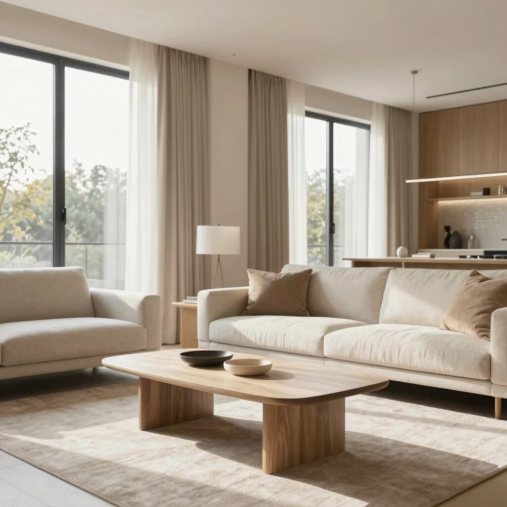 Bright living room with modern inventory