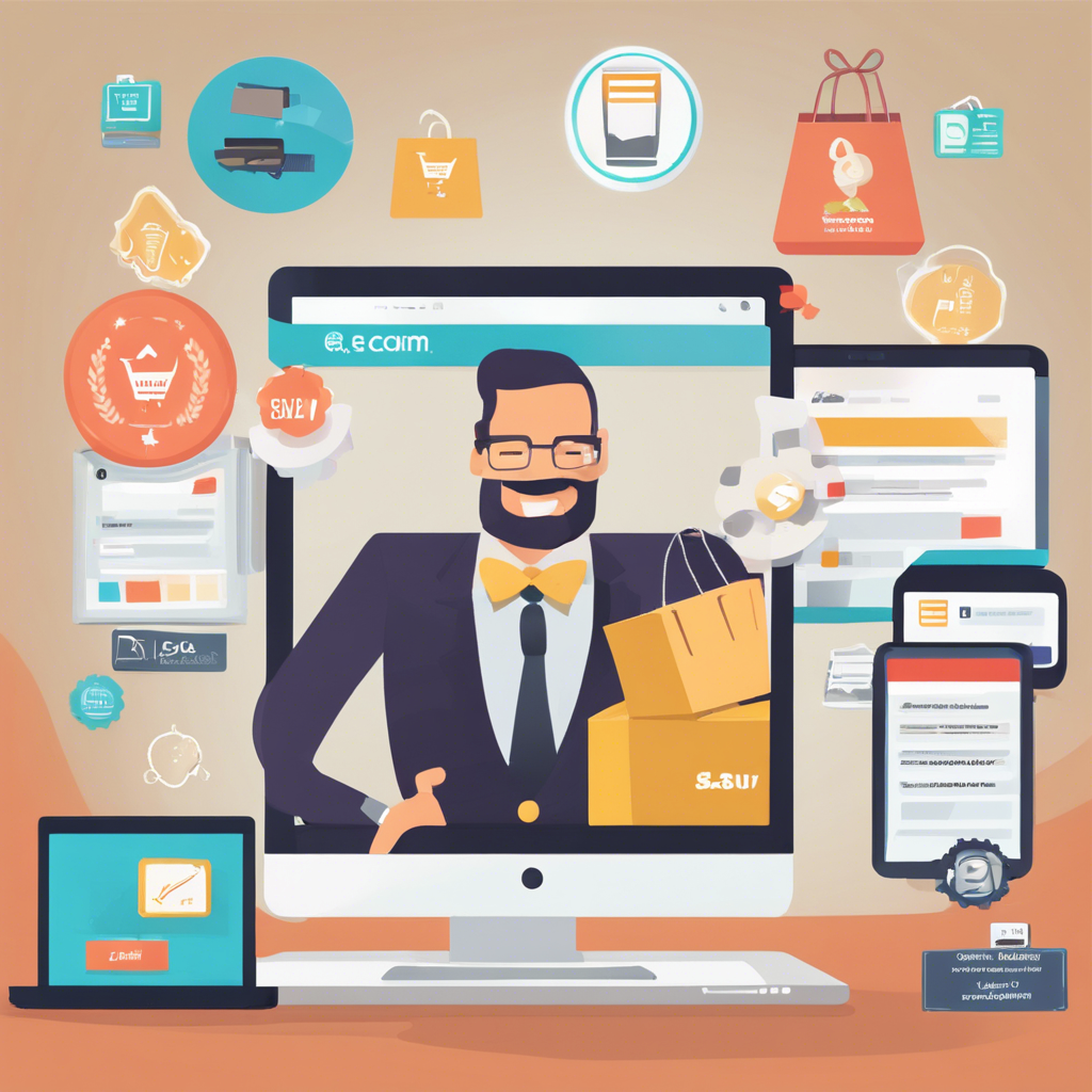 a businessman with a beard, holding a box