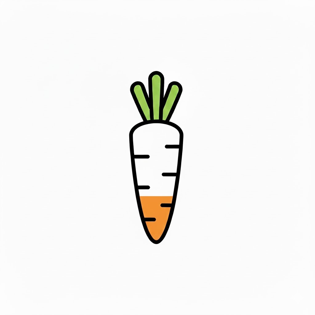 quarter full color carrot