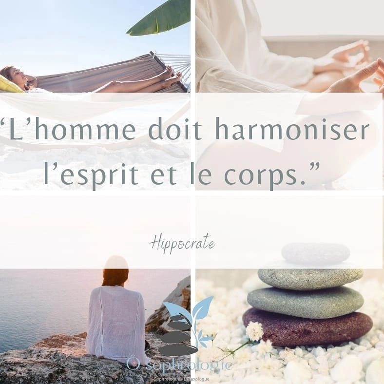 a collage of a woman sitting in a hammock