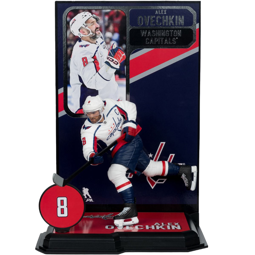 NHL SportsPicks Washington Capitals Alexander Ovechkin White Jersey 7-Inch Posed Figure
