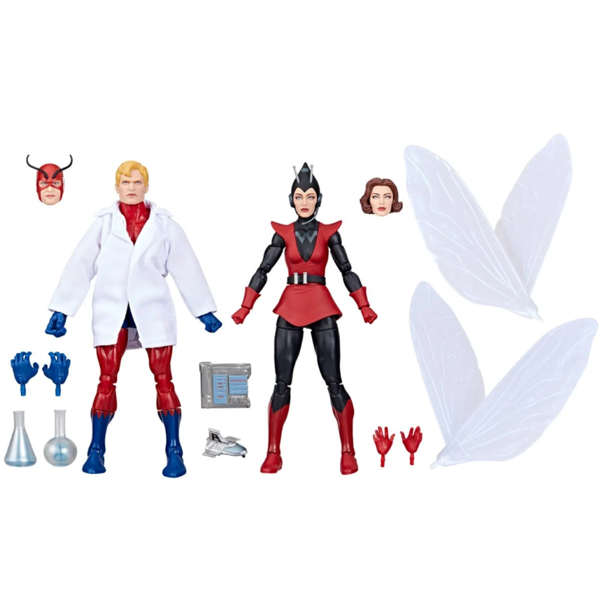 Avengers Marvel Legends Series Hank Pym (Giant-Man) and Janet Van Dyne (Wasp) 6-Inch Action Figure 2