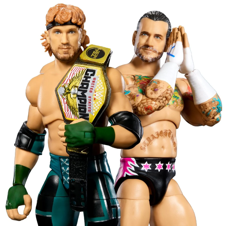 WWE Ultimate Edition CM Punk, Logan Paul Wave 27 Action Figure Set of 2