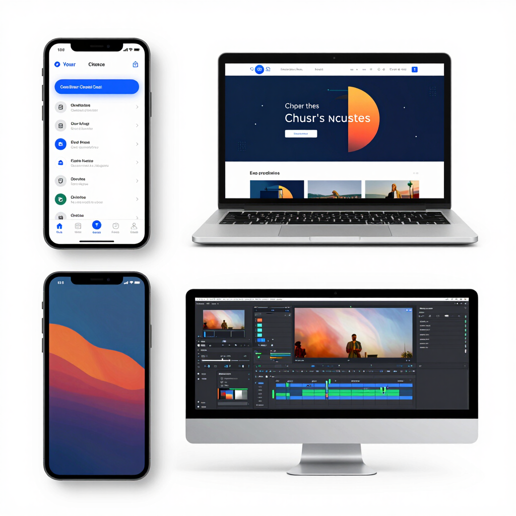 montage vidéo et application 