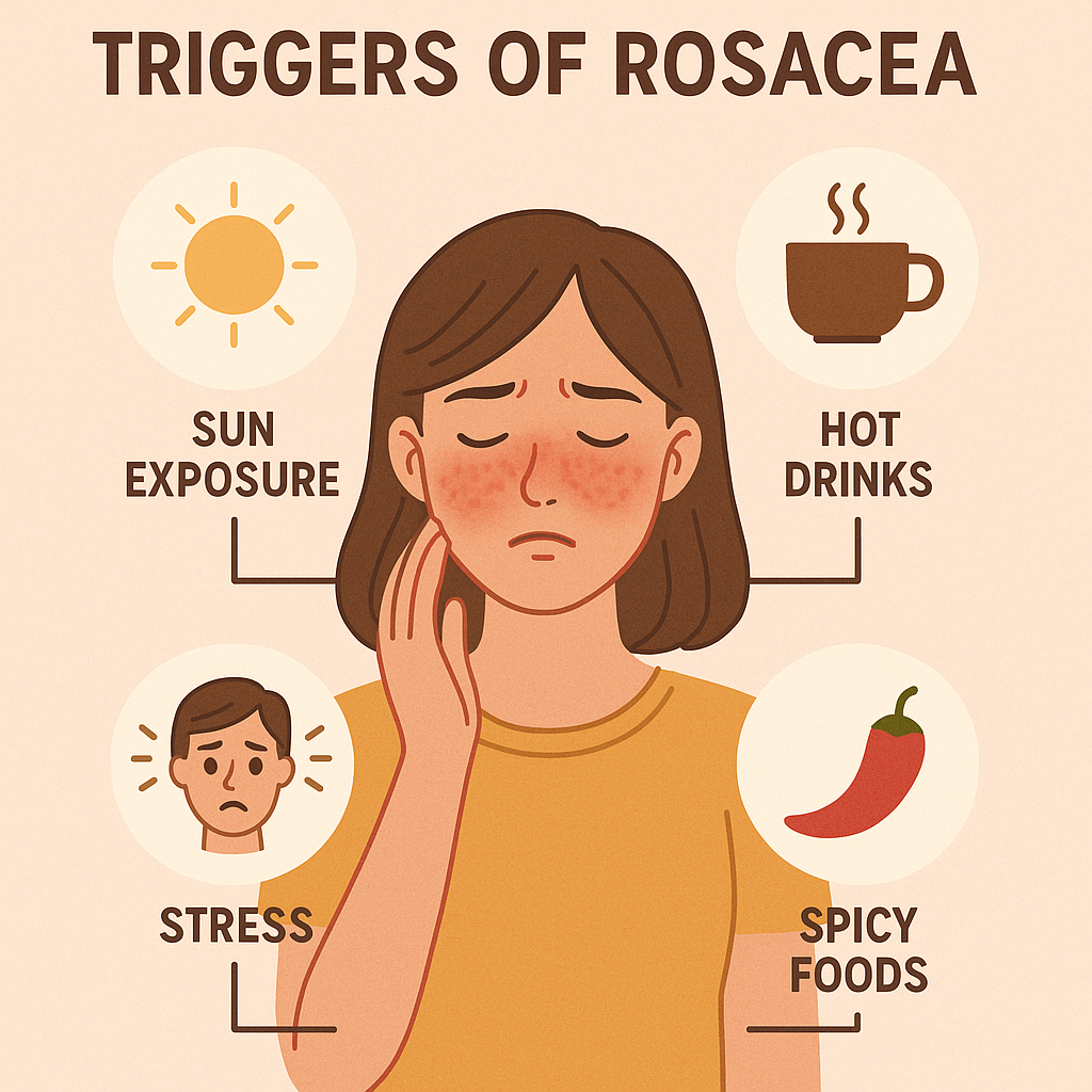 Main triggers of rosacea