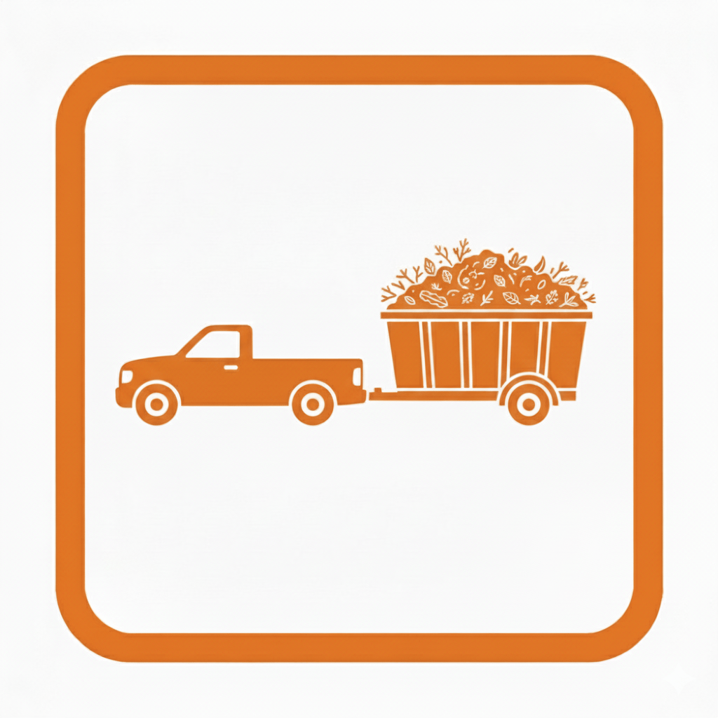 a truck with a truck with a basket of flowers