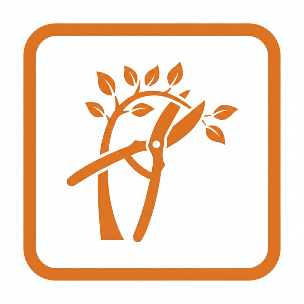 a person cutting a tree with a pair of scissors