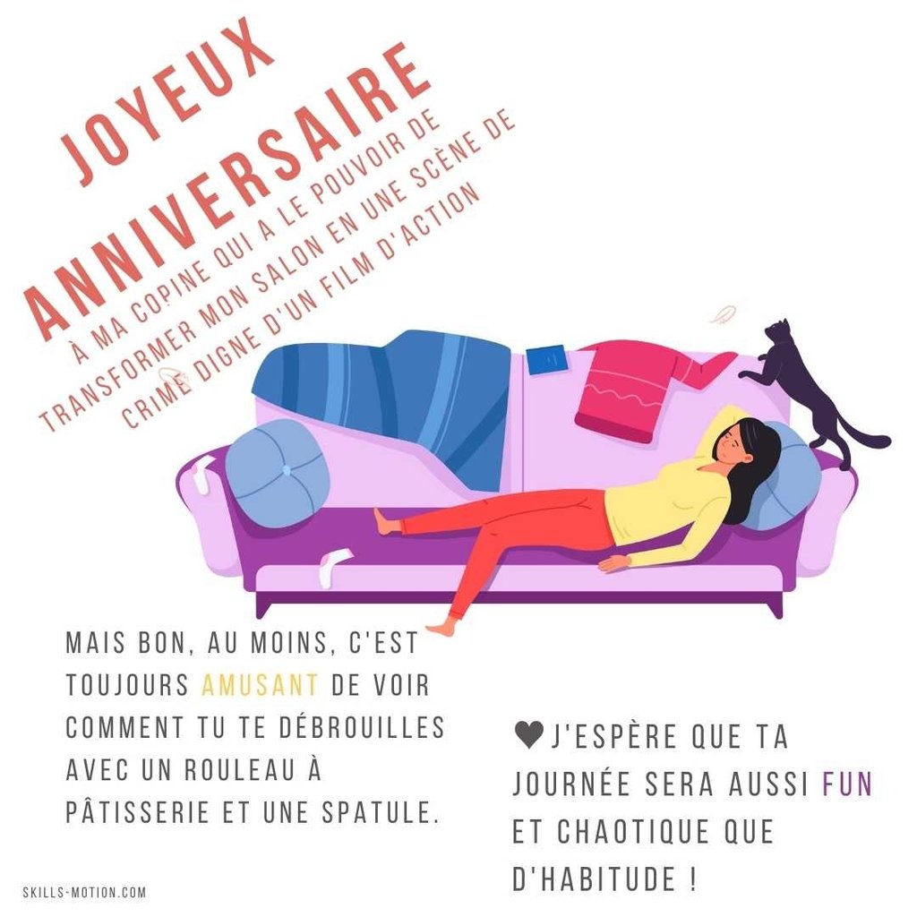 carte de joyeux anniversaire meilleure amie avec humour