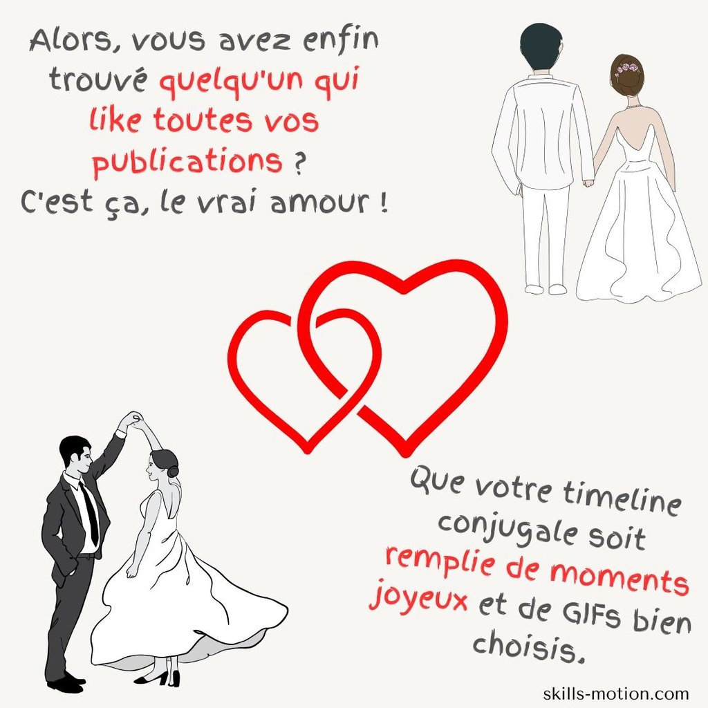 carte humoristique voeux de mariage moderne