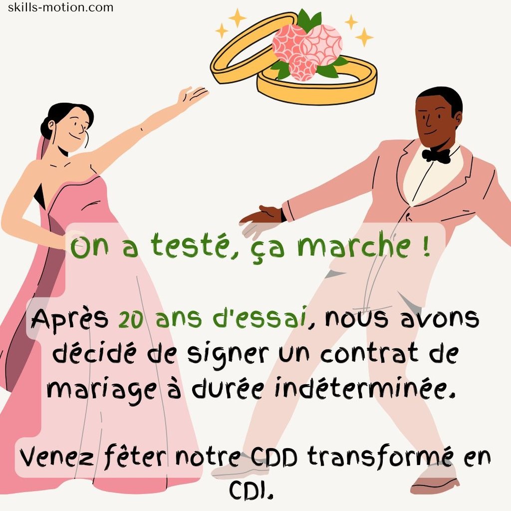 faire-part de mariage humour apres 20 ans vie commune