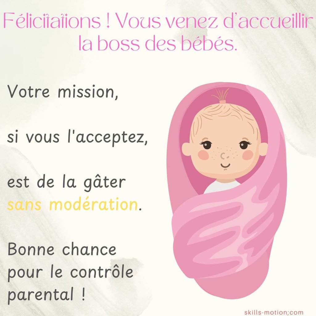 felicitation de naissance humoristique fille