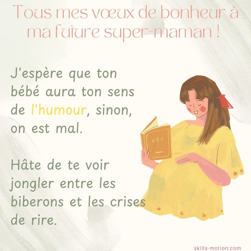 felicitation maman enceinte meilleure amie humour