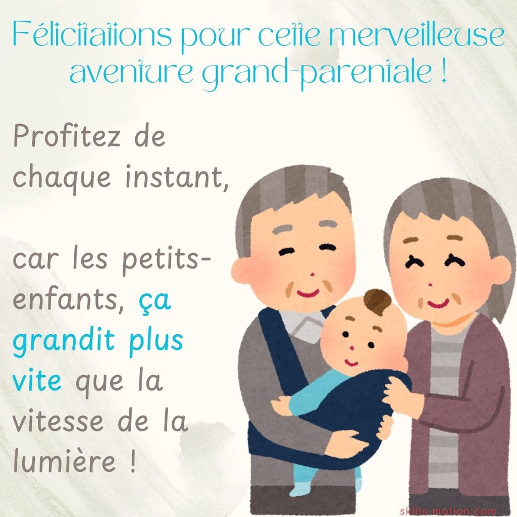 felicitations de naissance grands-parents humour