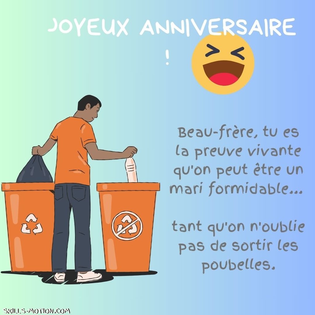 image ‘joyeux anniversaire beau-frere humour