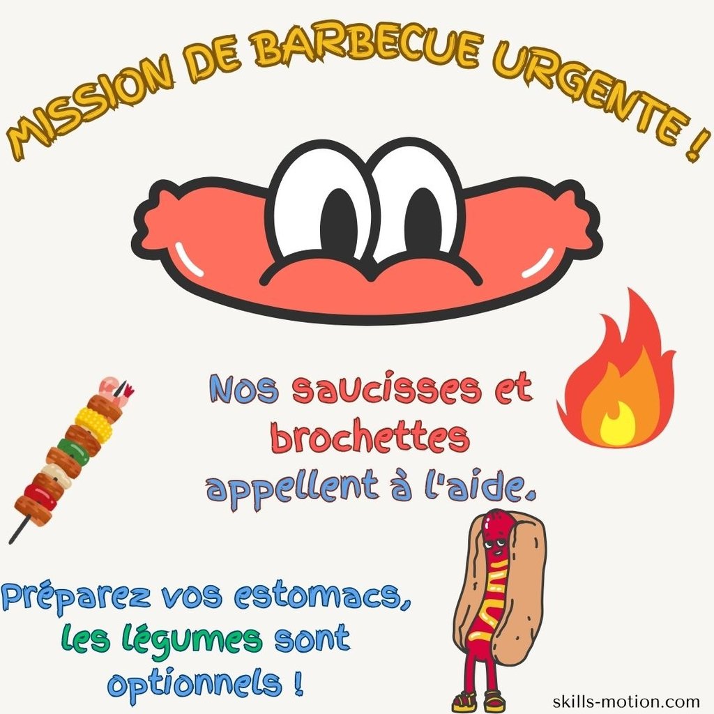 image invitation barbecue humoristique