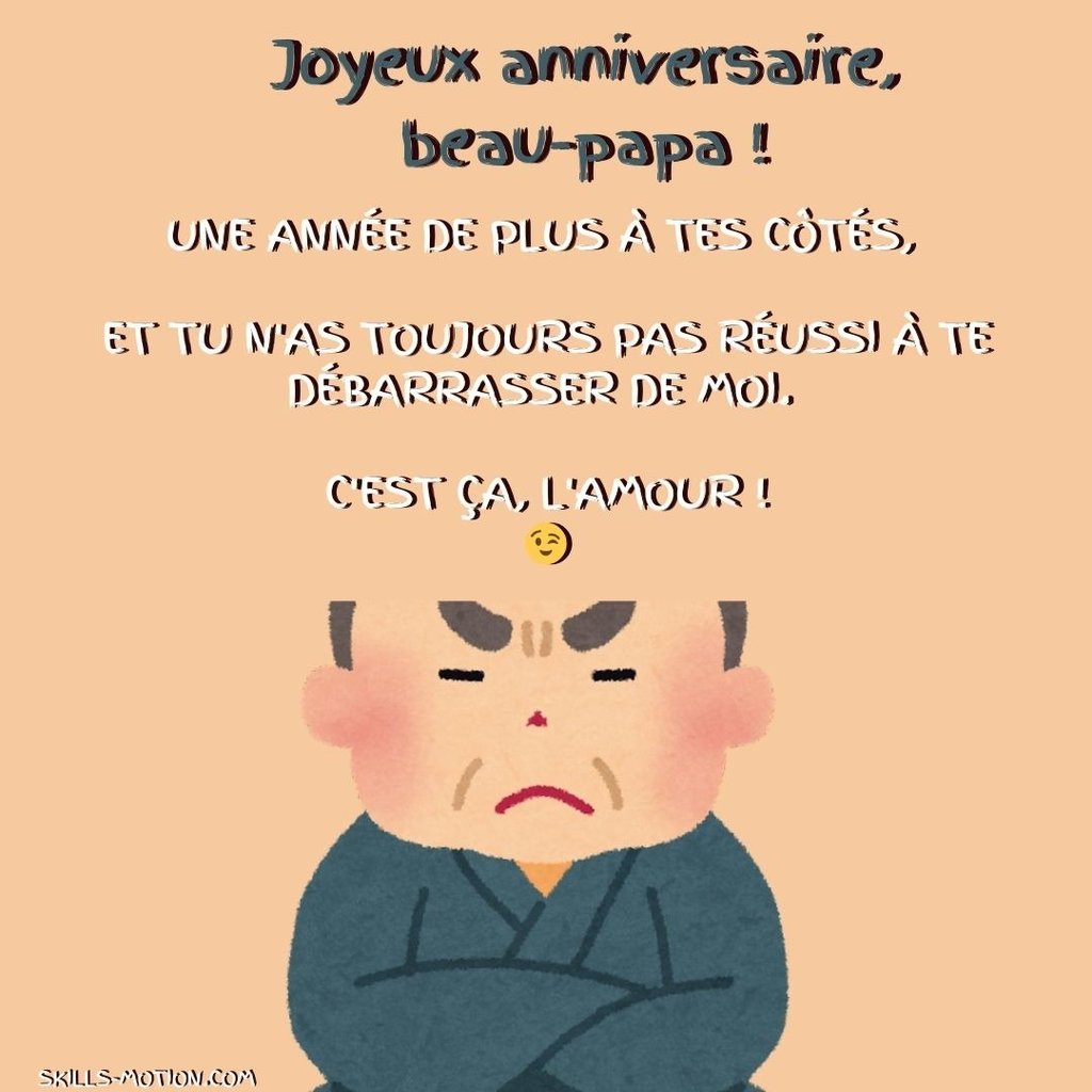 image joyeux anniversaire beau papa humour