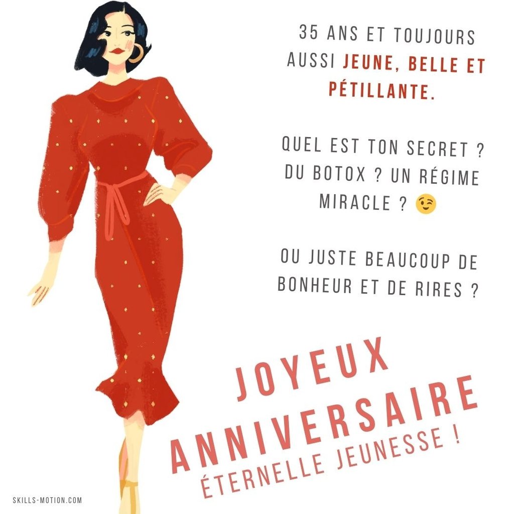 image joyeux anniversaire humour femme de 35 ans