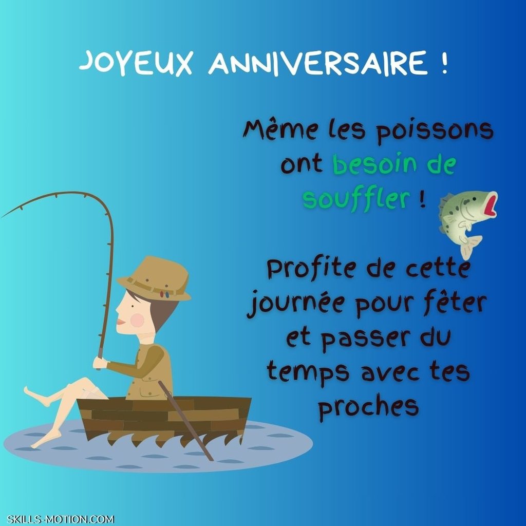 image joyeux anniversaire pecheur humour