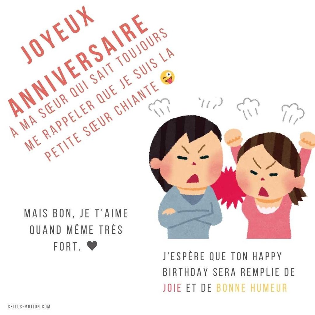 image rigolo joyeux anniversaire sœur humour