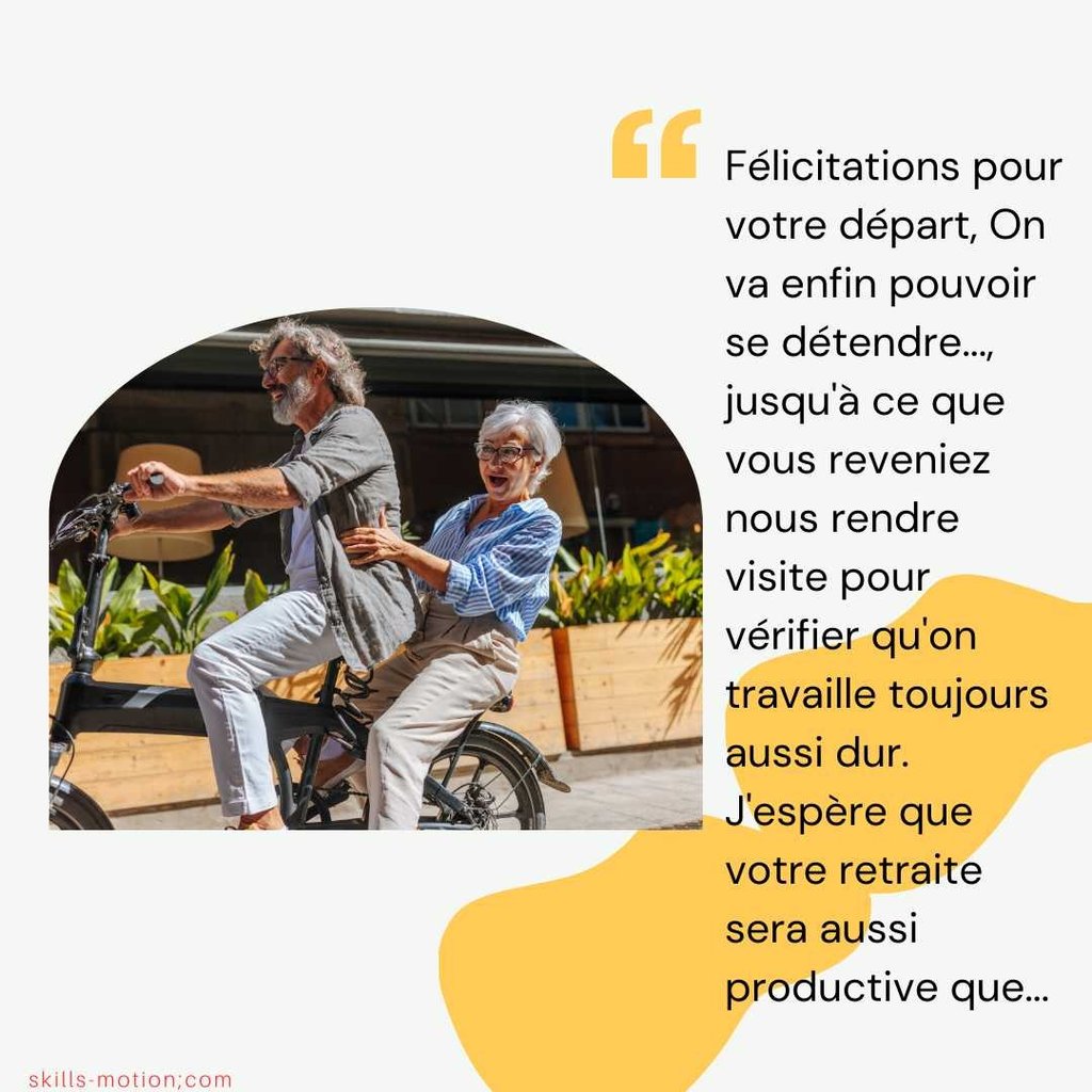 message pour depart retraitre d un superieur humour