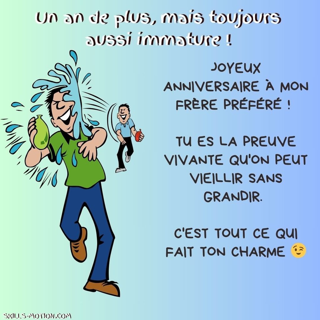 photo joyeux anniversaire mon frere humour