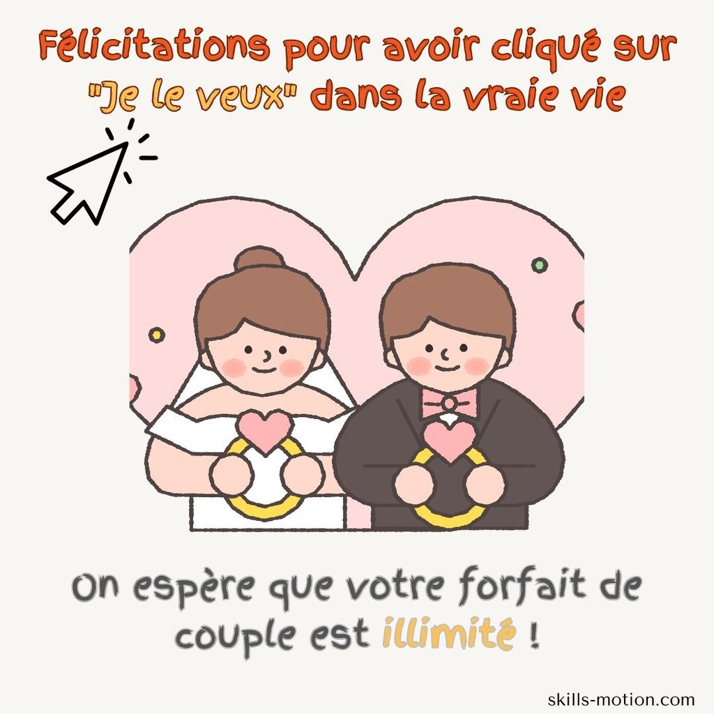 phrase carte felicitation mariage humour
