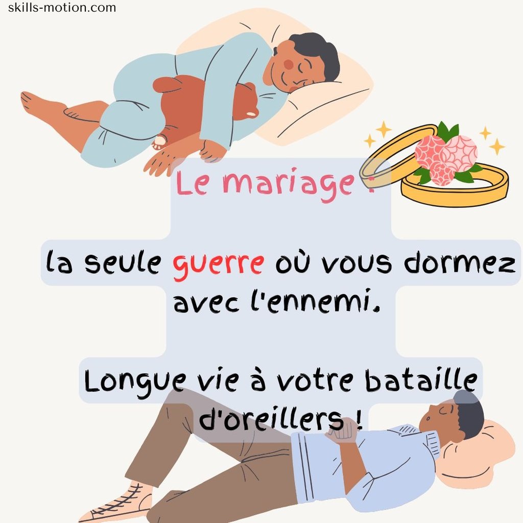 phrase sur le mariage humour