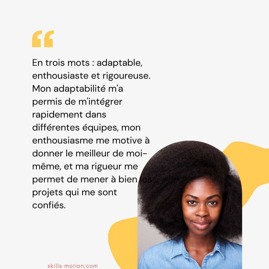 Comment se décrire en 3 mots dans un entretien 