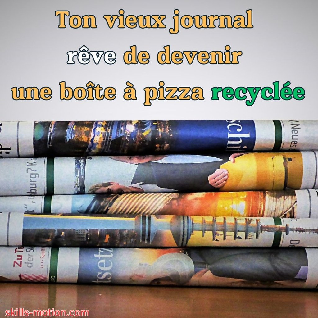 slogan drole affiche de tri selectif de papier