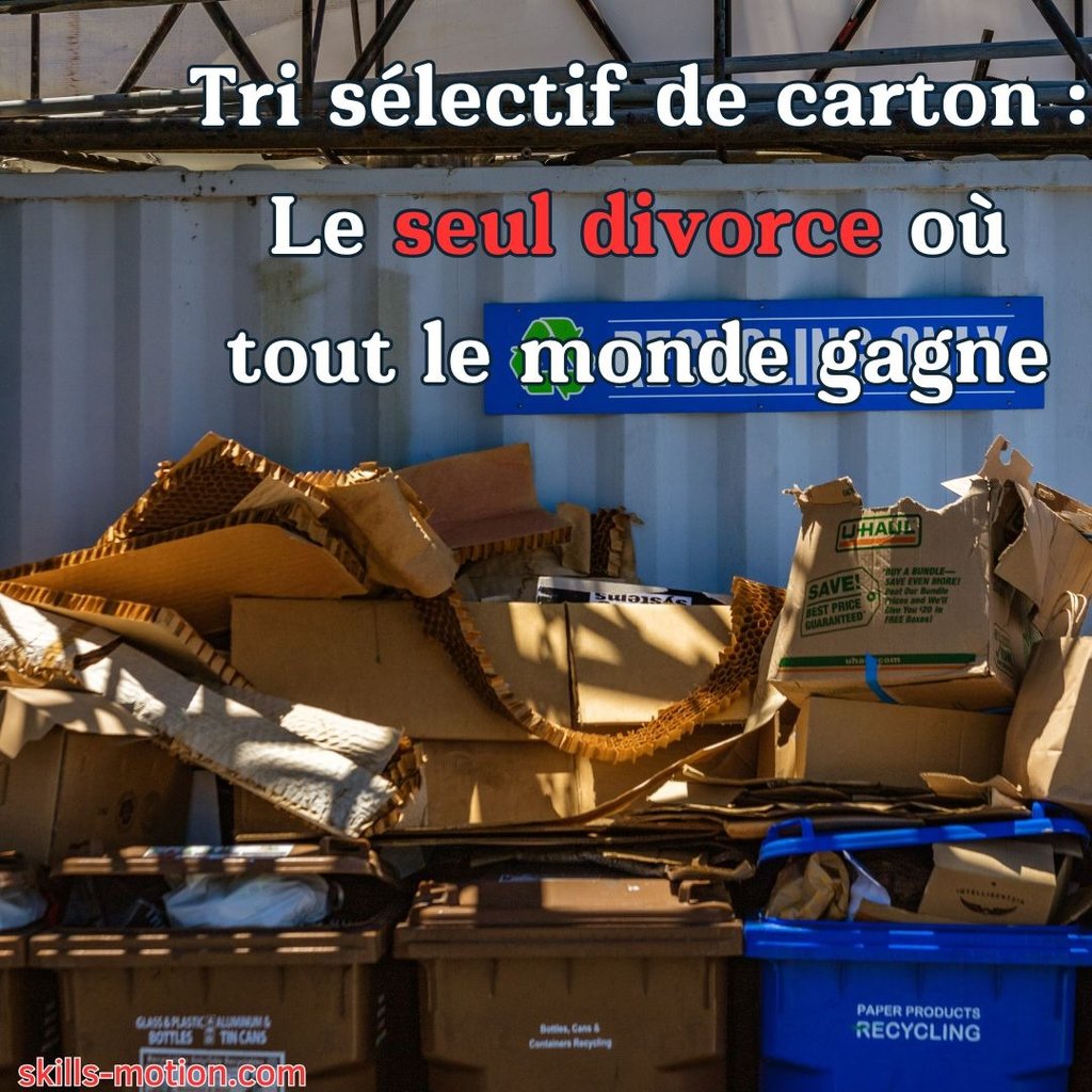 slogan drole affiche recyclage carton
