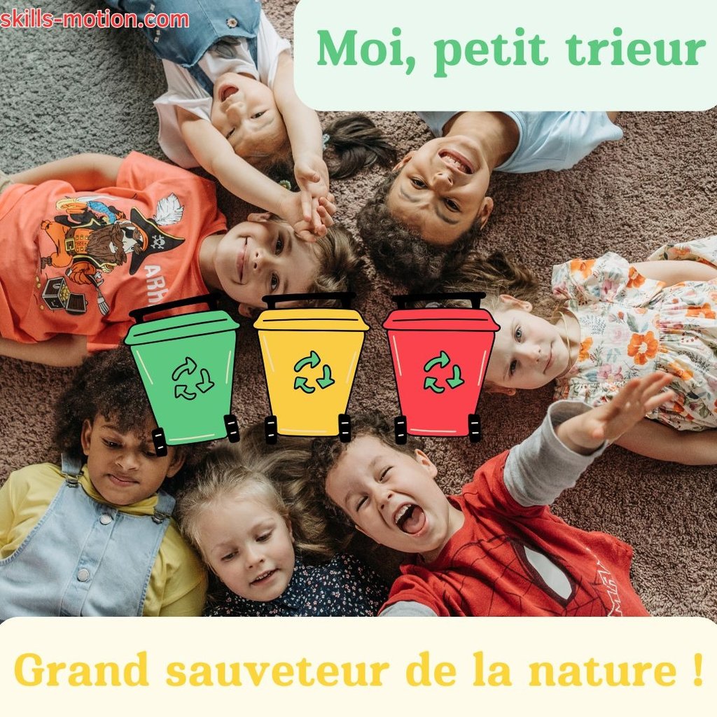 slogan humour affiche de recyclage enfant jeune