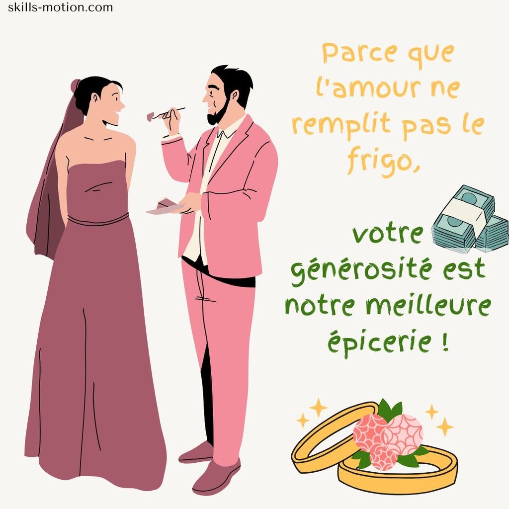 Texte pour urne de mariage humour