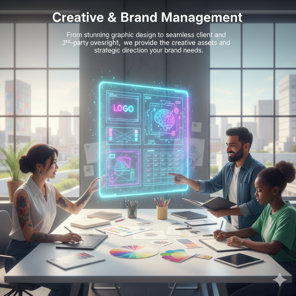 From stunning graphic design to seamless client and 3rd-party oversight, we provide the creative ass