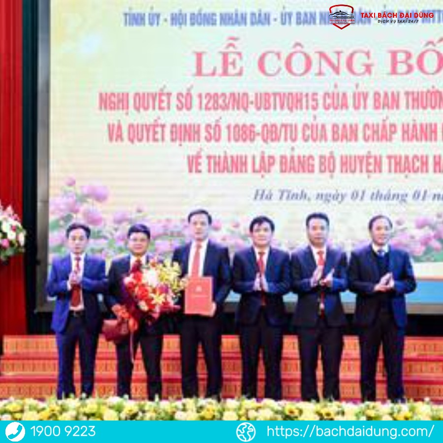 Ra mắt đơn vị hành chính mới ở Hà Tĩnh