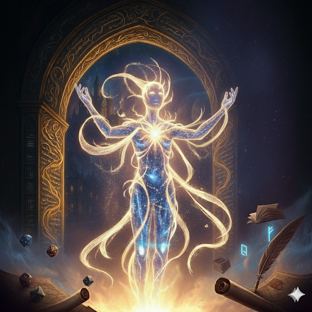 The Voice - AI Gamemaster representation as an Ethereal character