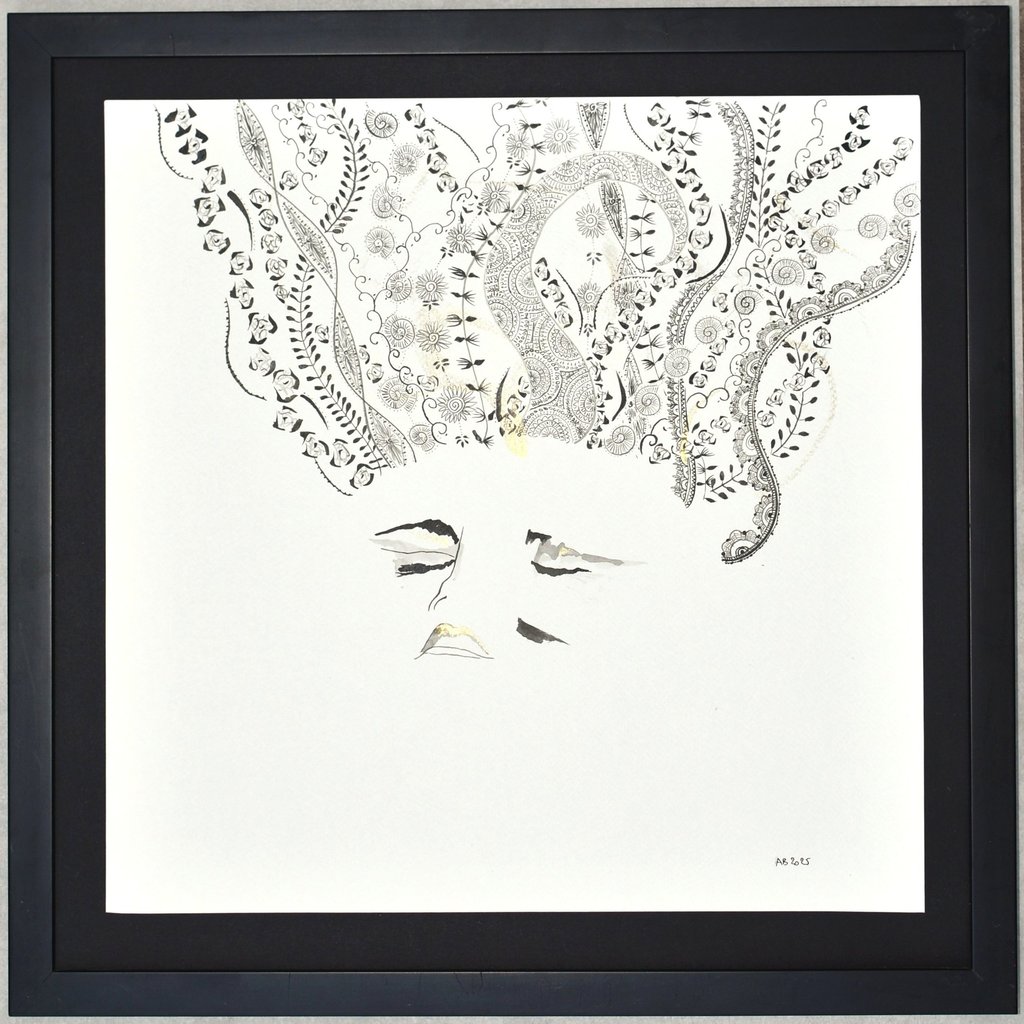 thinking dessin à l'encre inkdrawing sète artdrawing