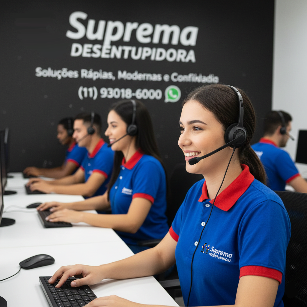 atendimento da suprema desentupidora