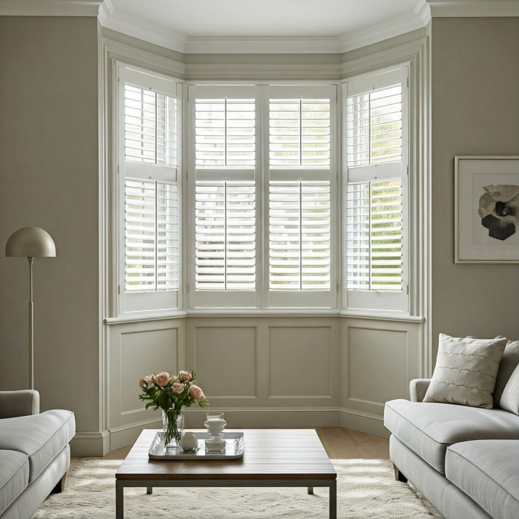 Hardwood Bay Window Shutters Kingston