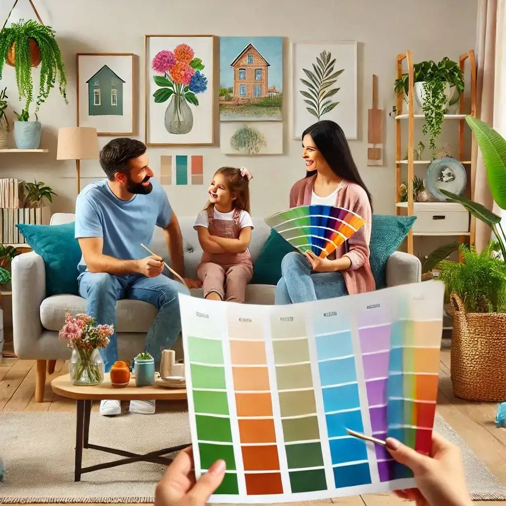 Visita gratuita asesoramiento del color con serviacabados pintura de casas