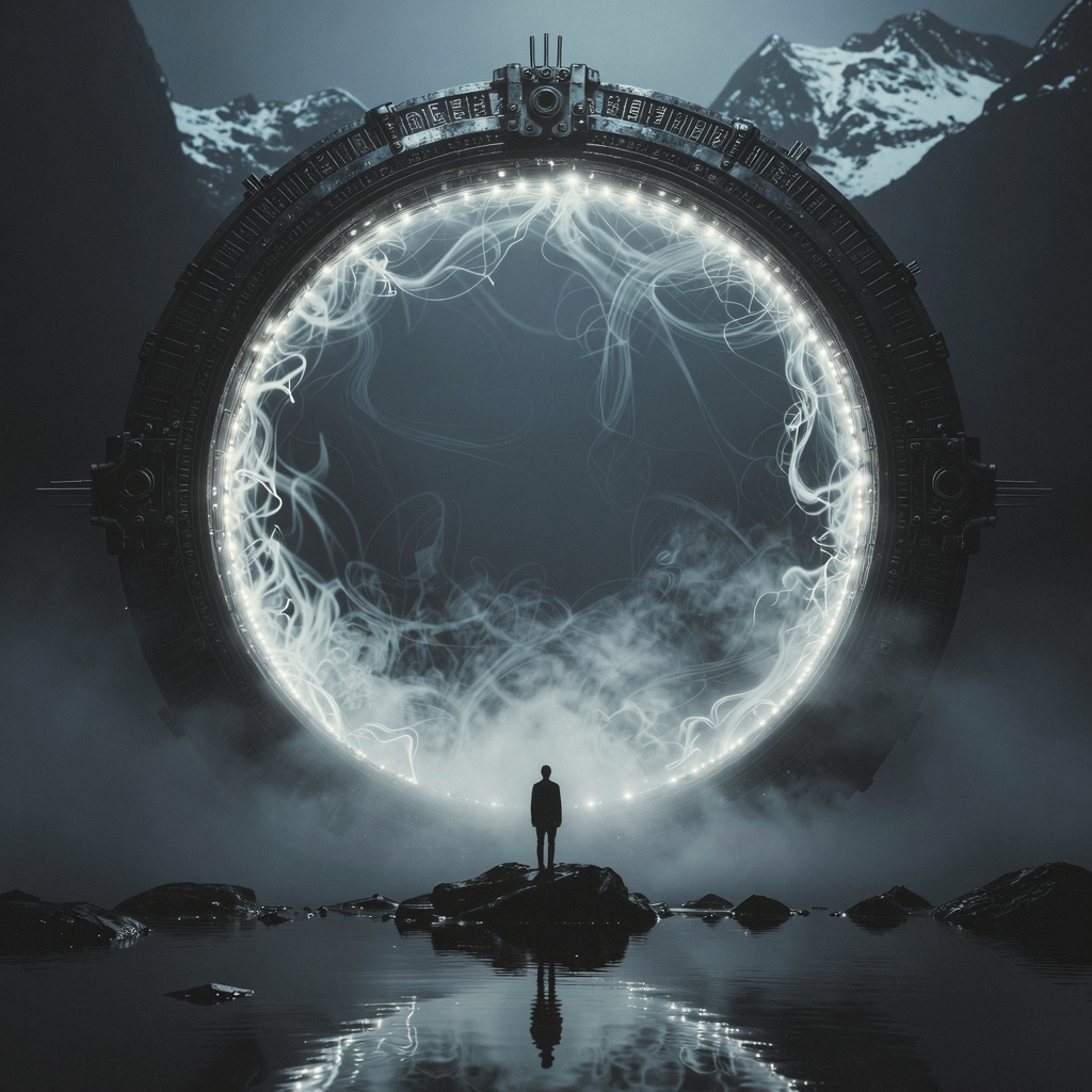 Image of star gate scene render.