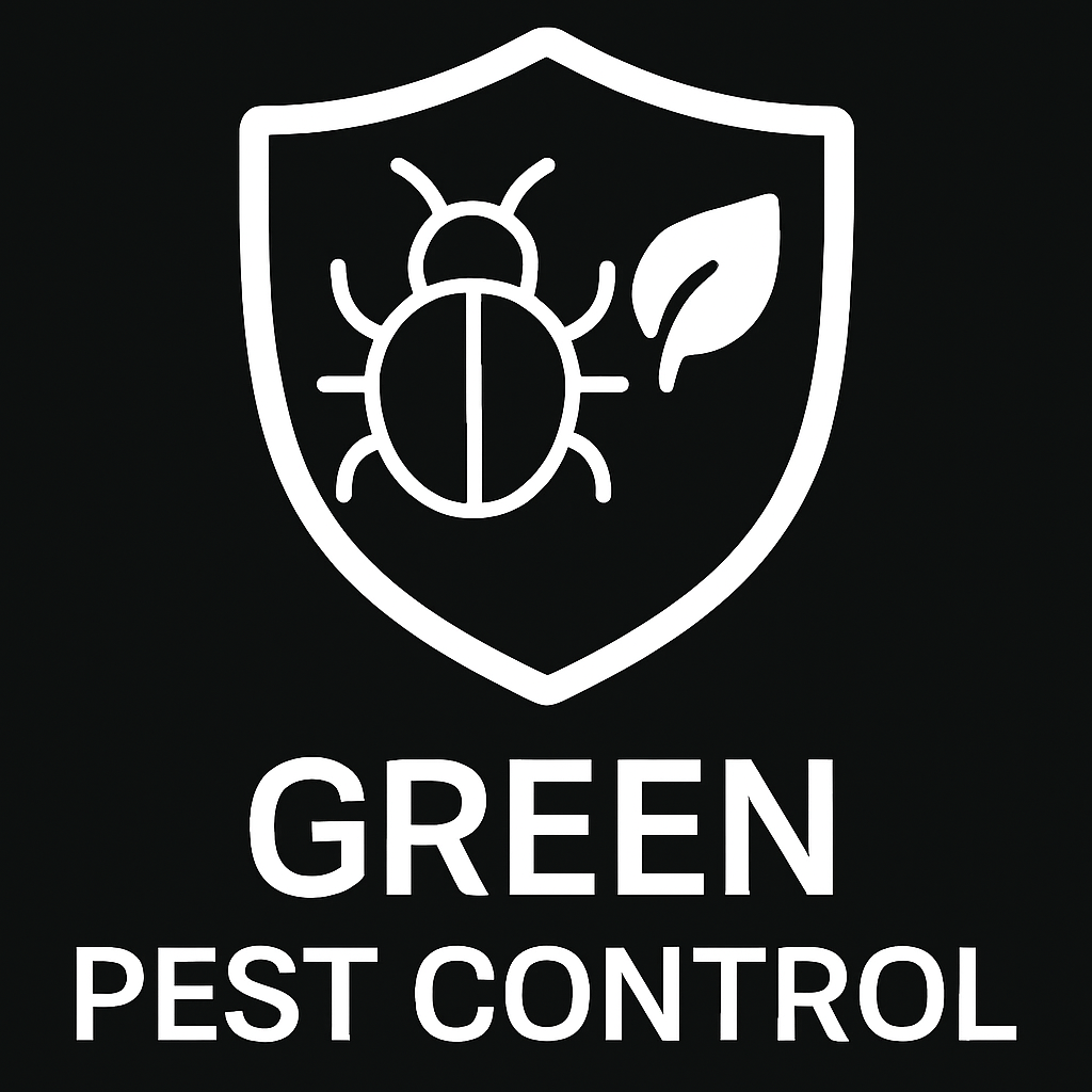 a green pest control pest control sign