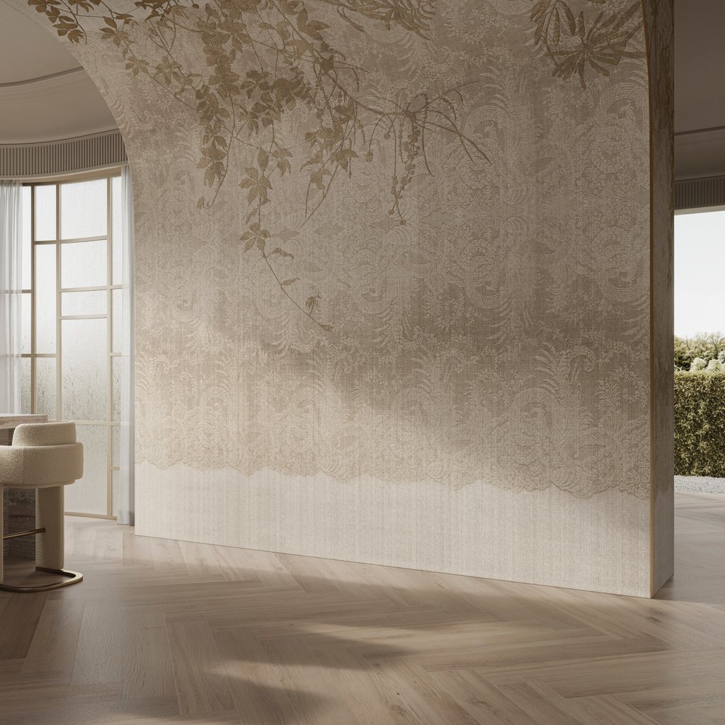 isskirtines sienos dekoras